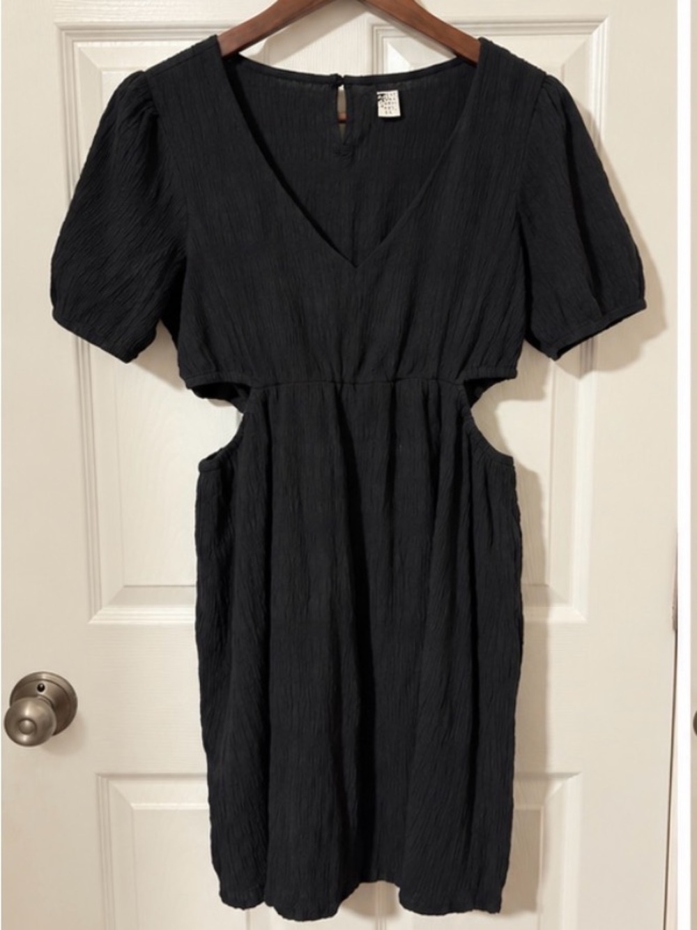 Billabong Black Midi Dress with Side Cutouts